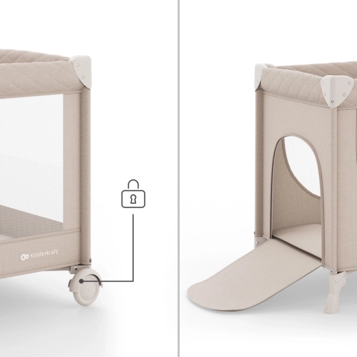 Side zip entry for your child’s independence
