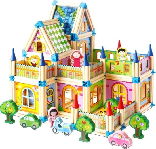 2Kids Toys wooden building set Colorful Castle