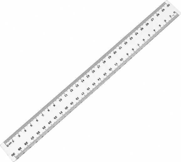 Plastmasas lineāls TAURUS 30 cm - 1 gab.