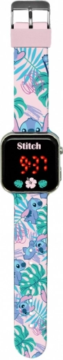 LED pulkstenis ar kalendāru Stitch