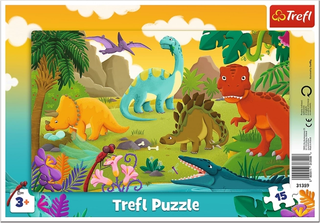 Dinosaur Puzzle for Kids 15 Pieces