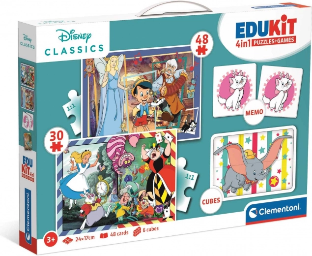 Clementoni Disney klasikas spēļu komplekts 4 vienā