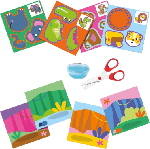 Animals to cut out, assemble and stick
