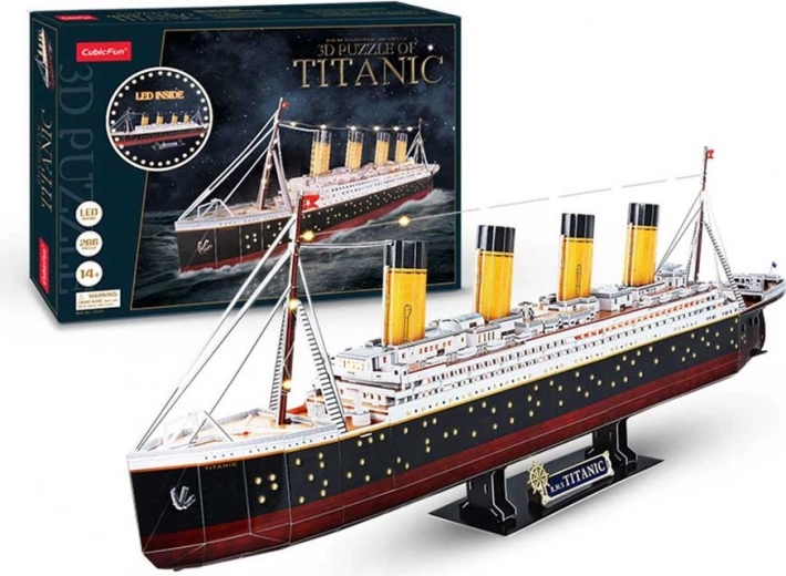 Illuminated 3D Puzzle Titanic 266 Pieces