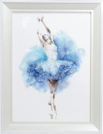 Glezna ar balerīnu rāmī 24 × 34 cm