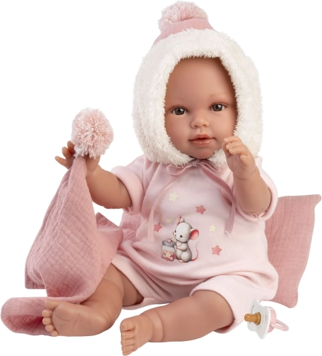 Llorens Newborn realistic baby doll with sounds 38 cm