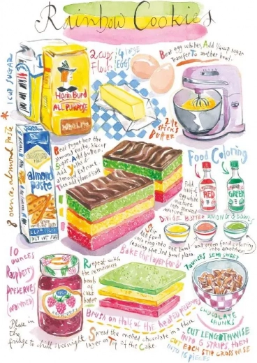 Magnolia Rainbow Cookies Puzzle 1000 Pieces