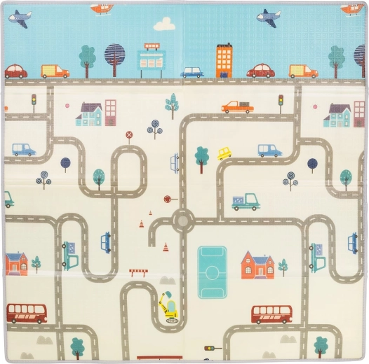 Bērnu rotaļu paklājiņš 113 × 174 cm pilsēta chipolino