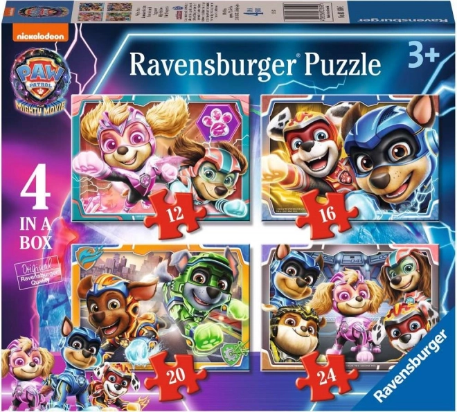 Ravensburger puzle Ķepu patruļa lielajā filmā 4v1 (12–24 detaļas)
