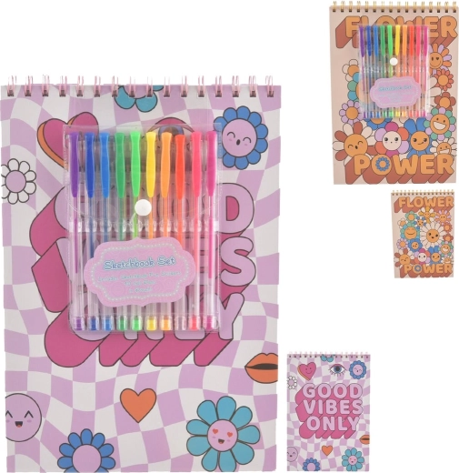 Creative Set: Sketchbook and Gel Pens (2ASS)