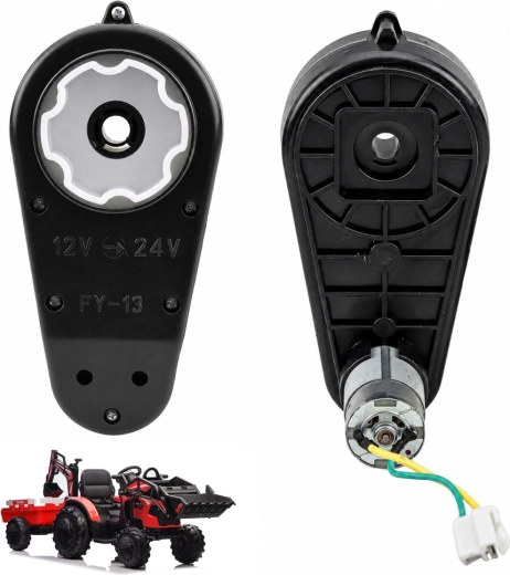 Motors ar pārnesumkārbu 24 V (RS550, 12 000 apgr./min) bērnu elektriskajam transportlīdzeklim SX2068 - 1 gab.