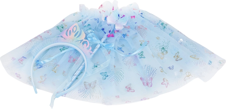 Magical blue style with a butterfly