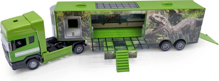 Auto kravas automašīna ar dinozaura motīvu, metāls/plastmasa, 32 cm