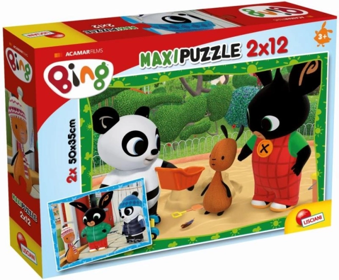 Maxi puzles Bing 2 x 12 gab.