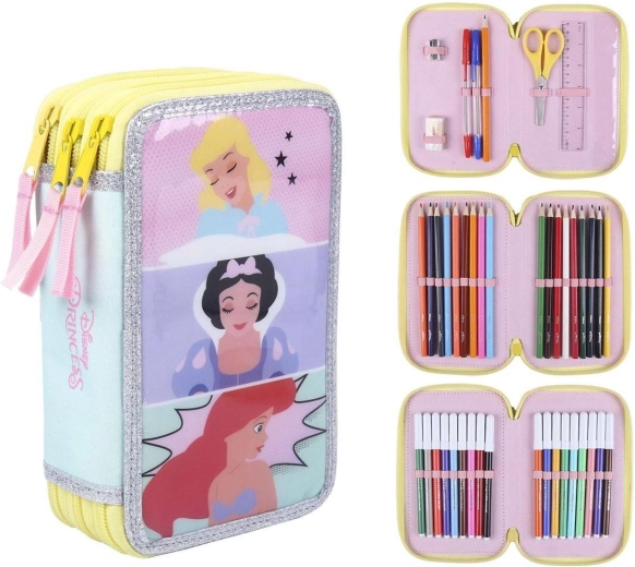 Aprīkots trīsstāvu penālis Disney Princeses