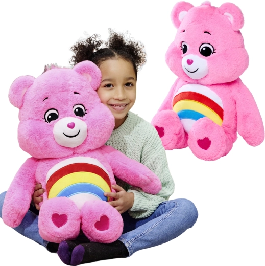 Plīša lācītis CARE BEARS Cheer Bear rozā 60 cm