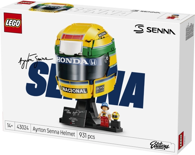 Ayrtona Sennas minifigūriņa iepakojumā