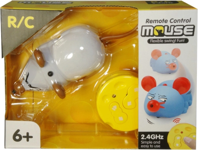 Radio-controlled plush mouse with remote control