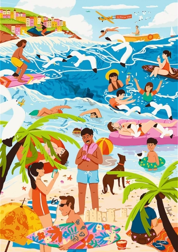 Trefl puzzle Premium Plus The Art of Colour: In the Hot Summer 1000 Pieces