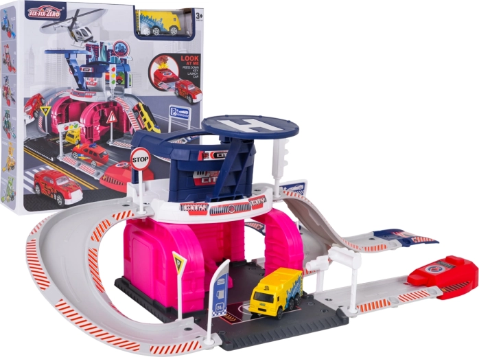 Children's City Garage with Parking and Vehicle Launcher