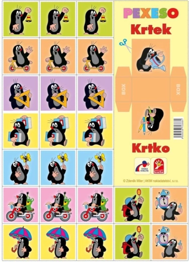 Pexeso Abeceda – papīra pexeso ar 20 attēlu trijniekiem