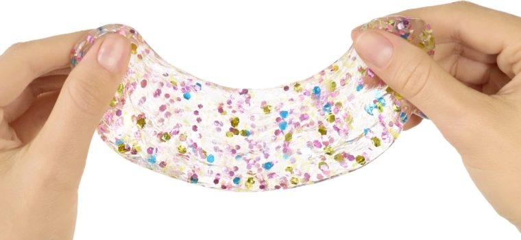 Glitter slime for creative activities