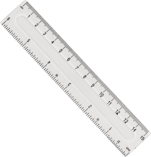 Plastmasas lineāls GRAND 15 cm – 1 gabals