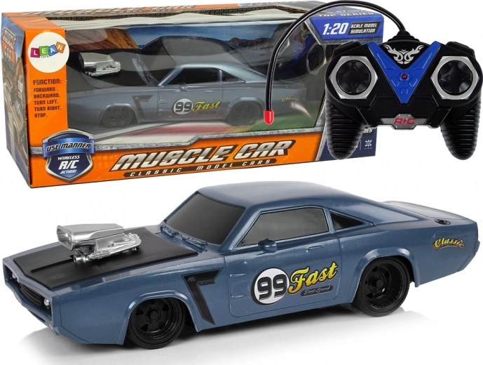 RC sporta auto 1:20 ar tālvadību – pelēks