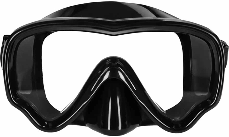 Panoramic mask with tempered glass
