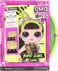 L.O.L. Surprise! OMG ReMix Rock lielā māsa Bhad Gurl ar bungām