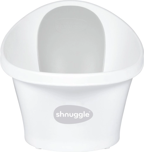 Shnuggle baby bath with back support – White/Grey