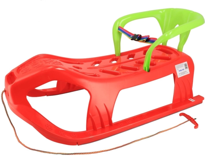 Plastmasas kamanas ar atzveltni Baby Mix Snow Star sarkanas