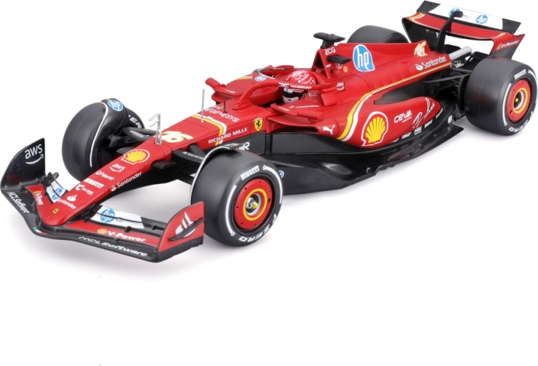 Bburago Ferrari SF-24 (2024) Charles Leclerc 1:24 akrila kastē