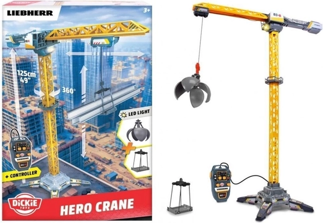 Ar tālvadību vadāms Liebherr celtnis, 125 cm