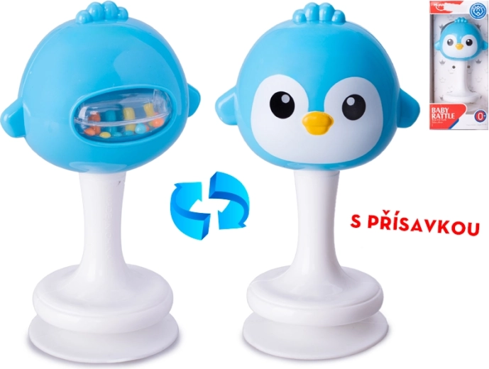 Grabulītis ar putniņu uz piesūcekņa 12 cm