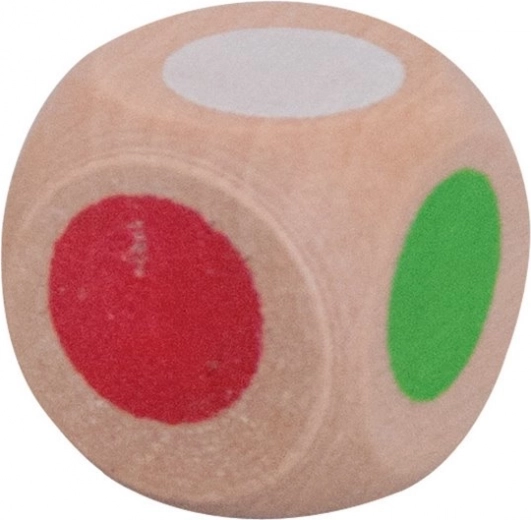 The colored die determines the next move