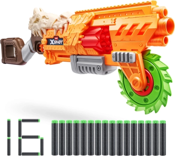 X-Shot Insanity Horrorfire blasteris ar 16 šautriņām
