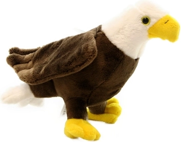 Plīša ērglis stāvus 23 cm