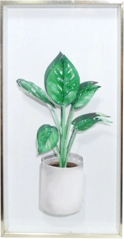 Attēls rāmī ar ziedu 20 × 40 cm