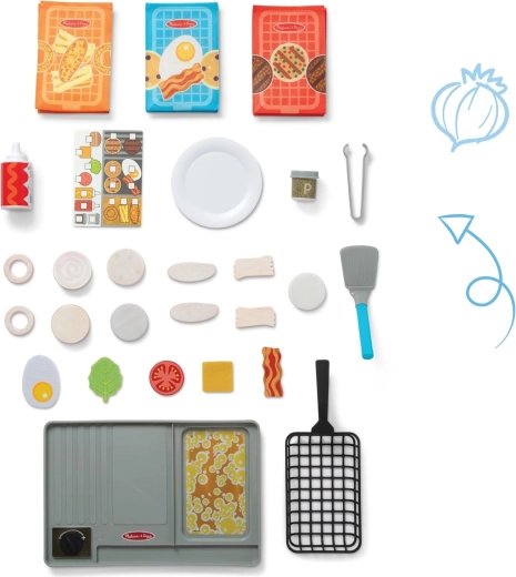 Complete grilling play set