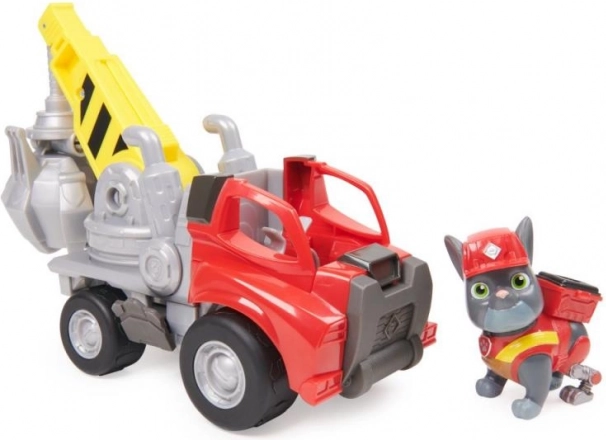 RUBBLE & CREW Charger celtnis ar satvērēju – būvniecības transportlīdzeklis ar figūriņu