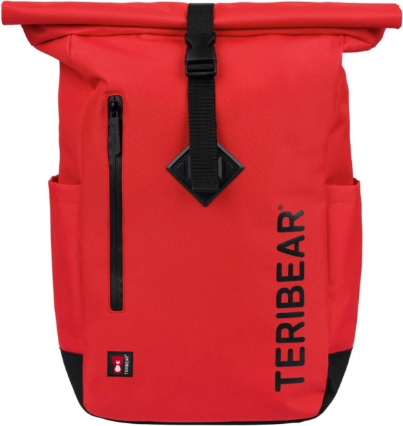 BAAGL roll-top mugursoma Teribear sarkana