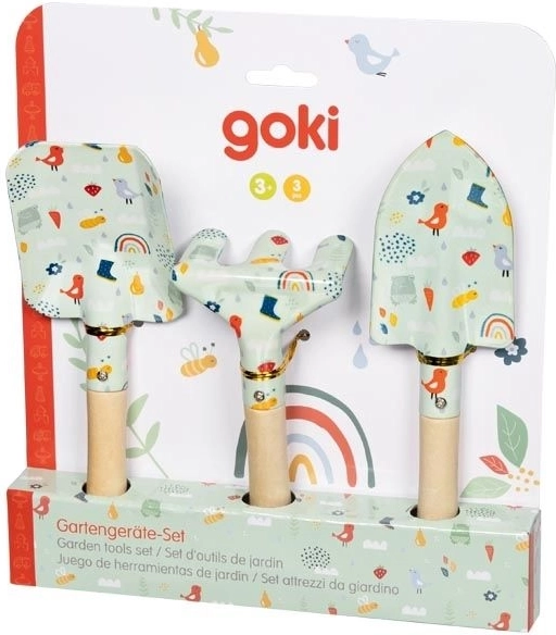 Goki bērnu dārza instrumentu komplekts pavasarim, 3 gab.