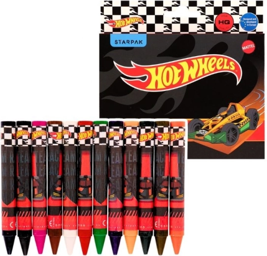 Jumbo vaska krītiņi Hot Wheels 12 krāsas - 1 gab.