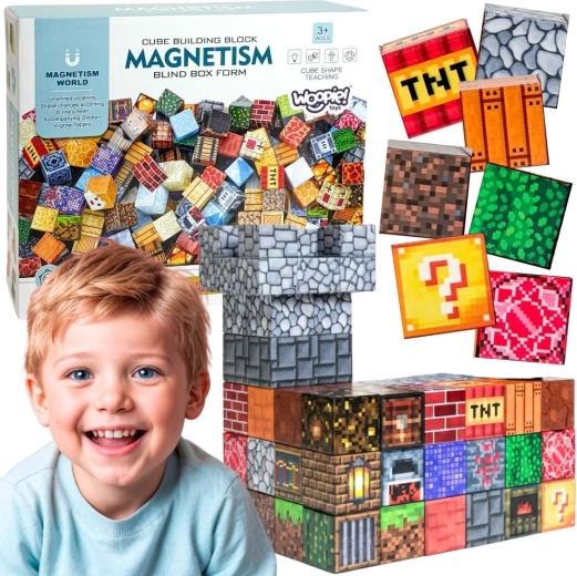 3D magnētiskais konstruktors – 63 gab.