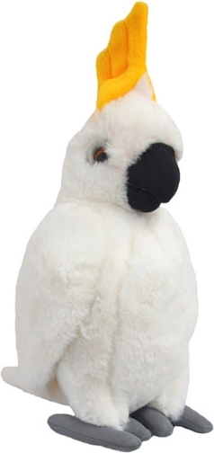 Plīša baltā kakadu 22 cm