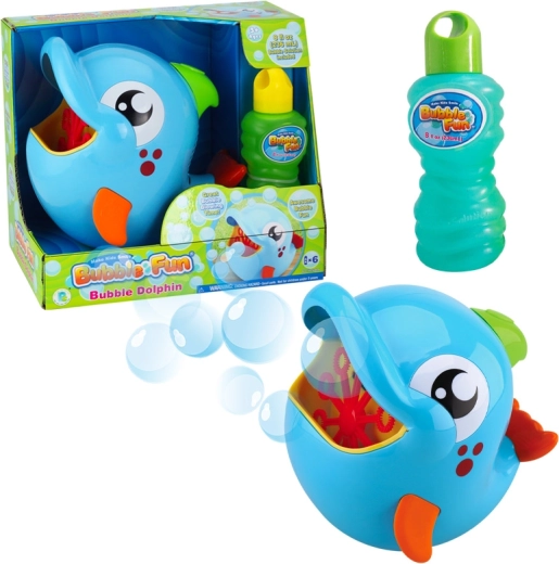 Burbuļu aparāts delfīns ar uzpildi 236 ml – Bubble Fun