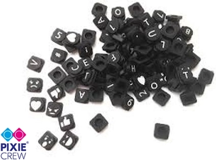 Additional Pixels with Letters and Numbers PIXIE CREW – Set of 100 Silicone Pieces