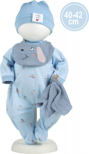 Apģērbiņi NEW BORN lellītei 40–42 cm ar piederumiem