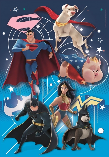 Puzzle DC League of Super-Pets 104 pieces CLEMENTONI